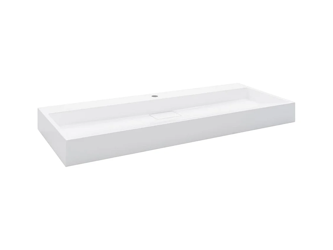 Lave-mains lavabo vasque à blanche 120 x 46 x 11 cm 02_0002636