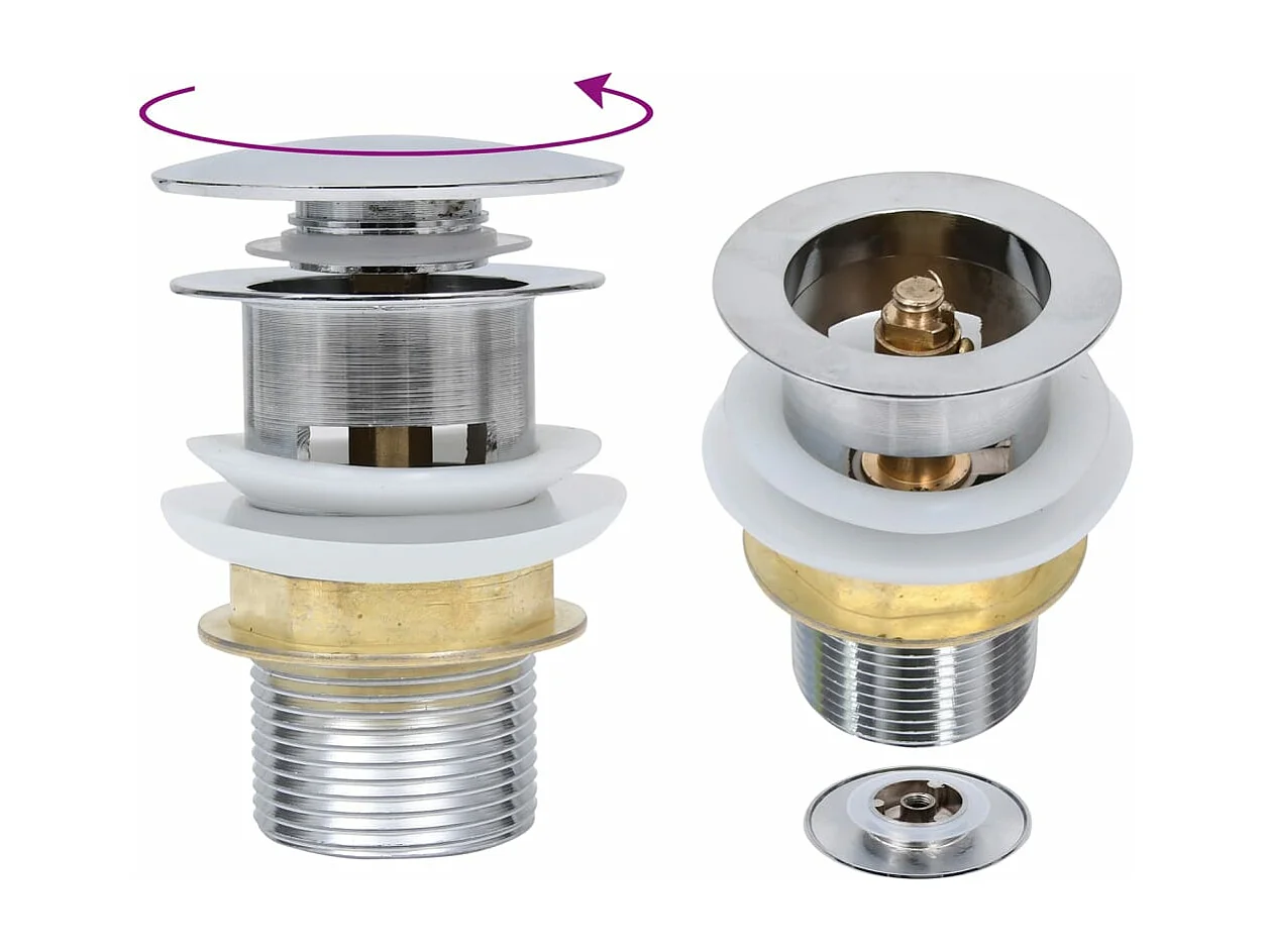 Pia de banheiro com torneira e ralo pop-up lavatório de bancada lavatório de banheiro diâmetro 42 cm vidro temperado 02_0002863