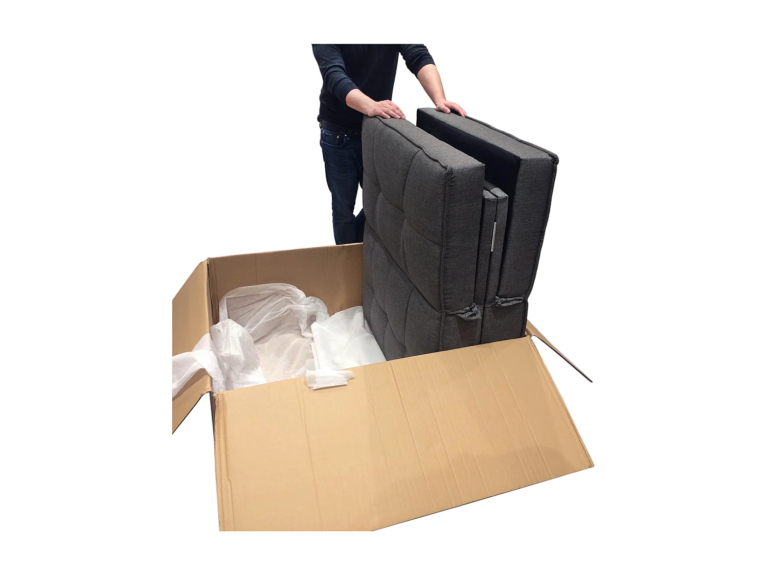 Canape Convertible Gris Gris