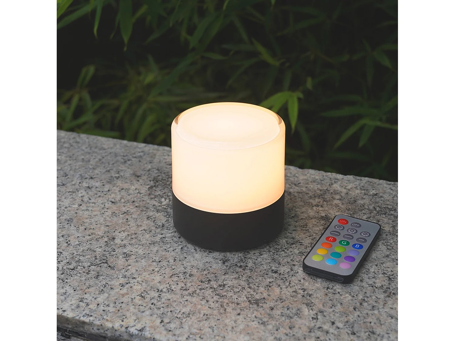 Lampe de table sans fil BOLO Noir plastique H10cm