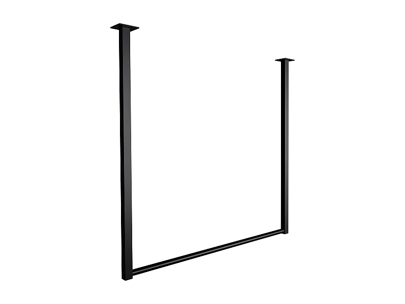 Portant à vêtement - Métal - 80x80 cm - Noir - Fenton