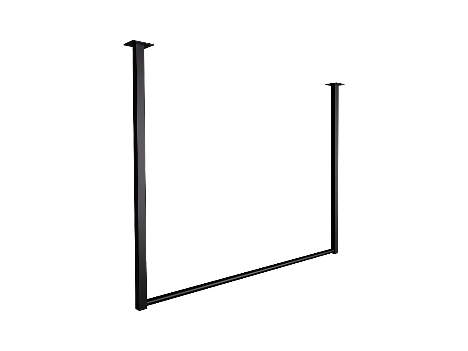 Portant à vêtement - Métal - 100x80 cm - Noir - Fenton
