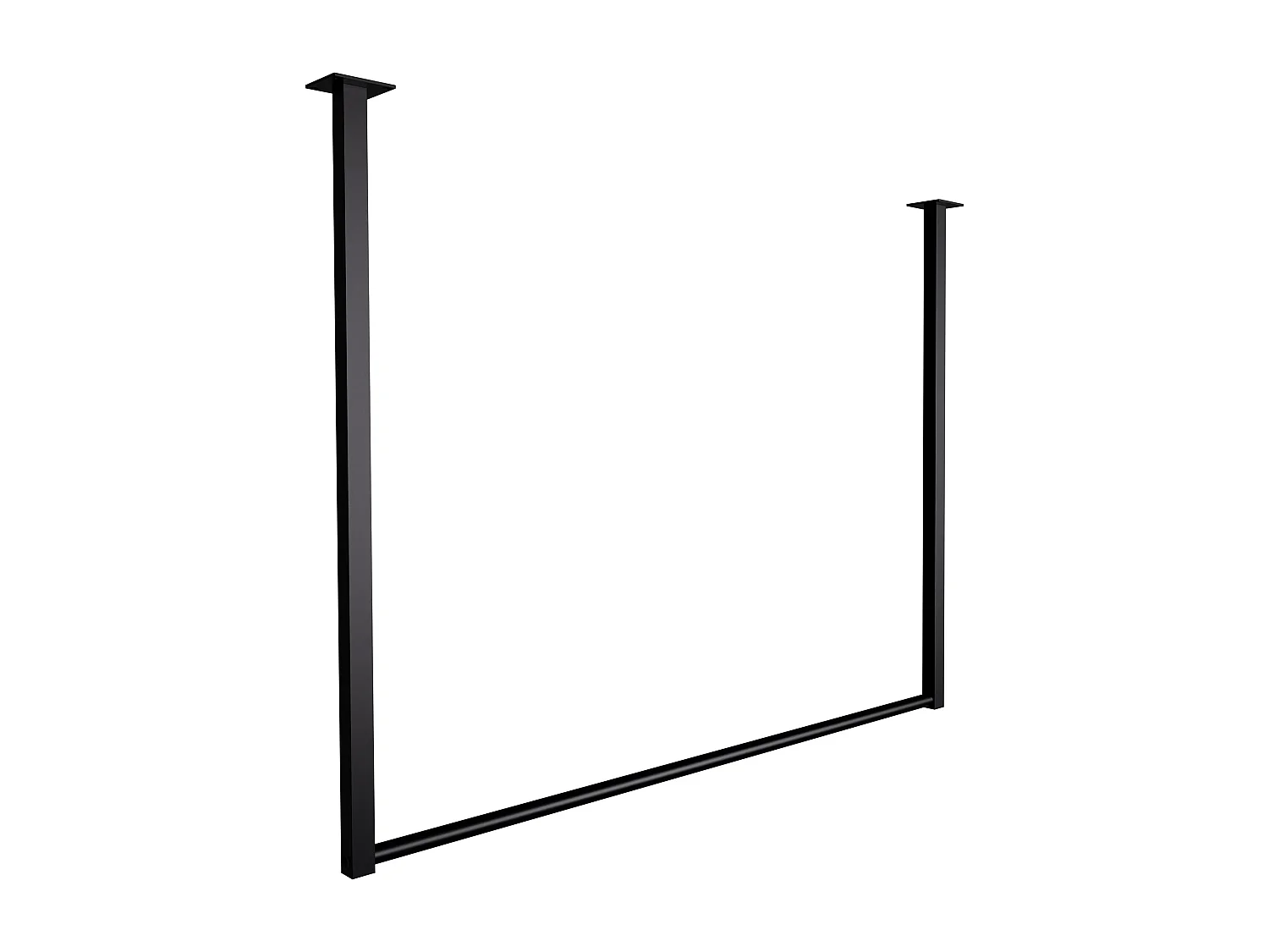 Portant à vêtement - Métal - 100x80 cm - Noir - Fenton