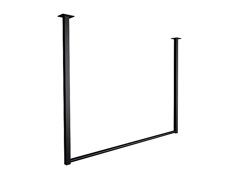 Portant à vêtement - Métal - 100x80 cm - Noir - Fenton