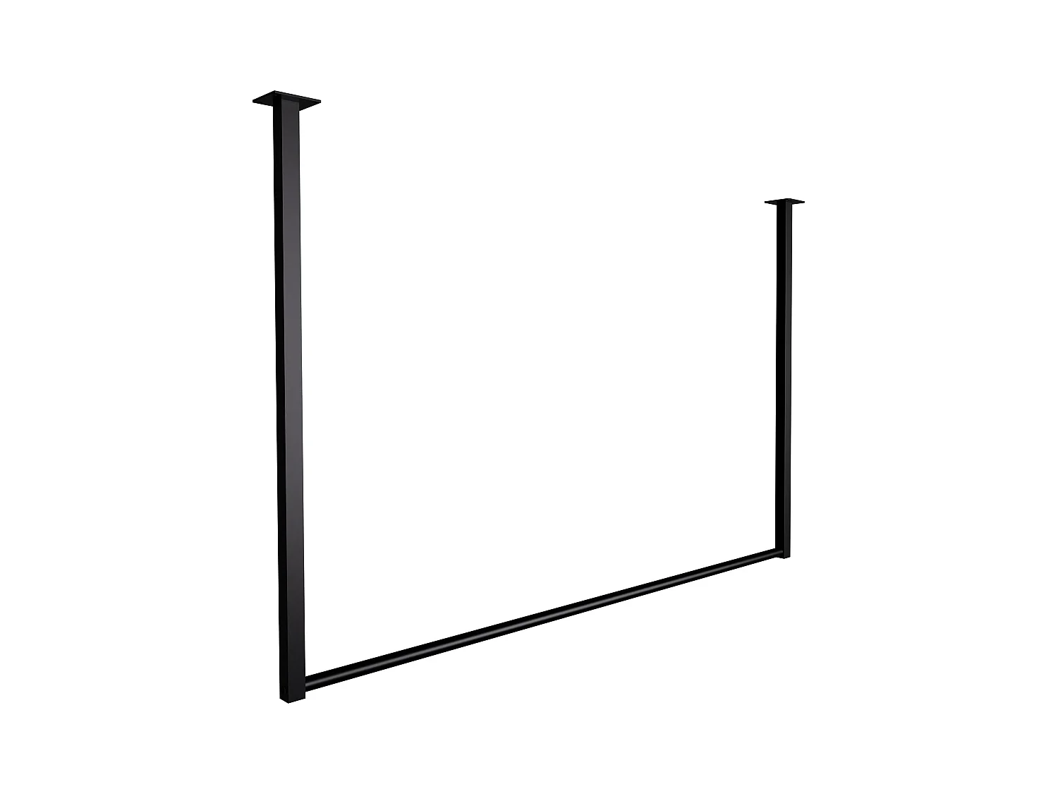 Portant à vêtement - Métal - 120x80 cm - Noir - Fenton