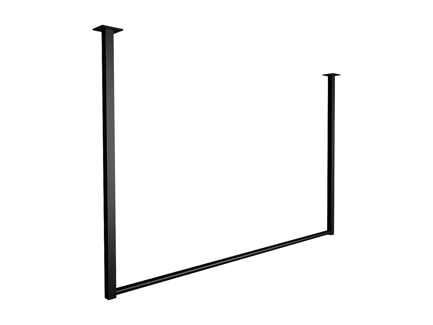 Portant à vêtement - Métal - 120x80 cm - Noir - Fenton