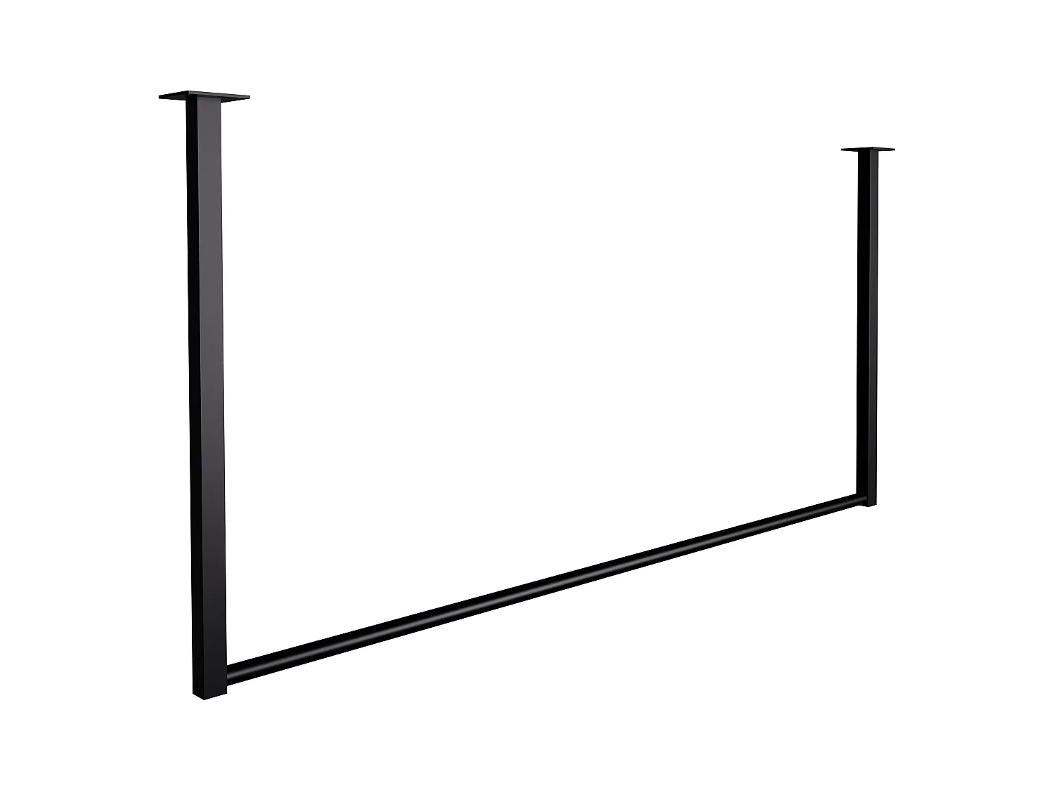 Portant à vêtement - Métal - 120x60 cm - Noir - Fenton