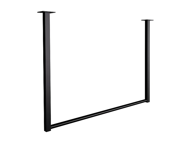 Portant à vêtement - Métal - 80x60 cm - Noir - Fenton