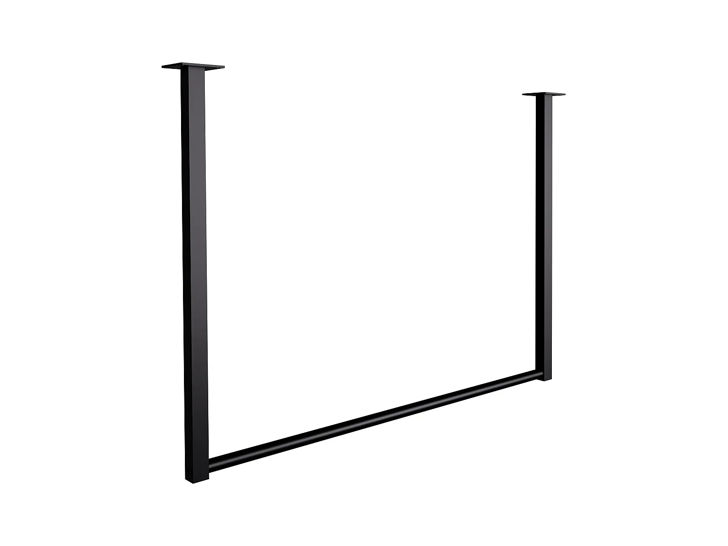 Portant à vêtement - Métal - 80x60 cm - Noir - Fenton