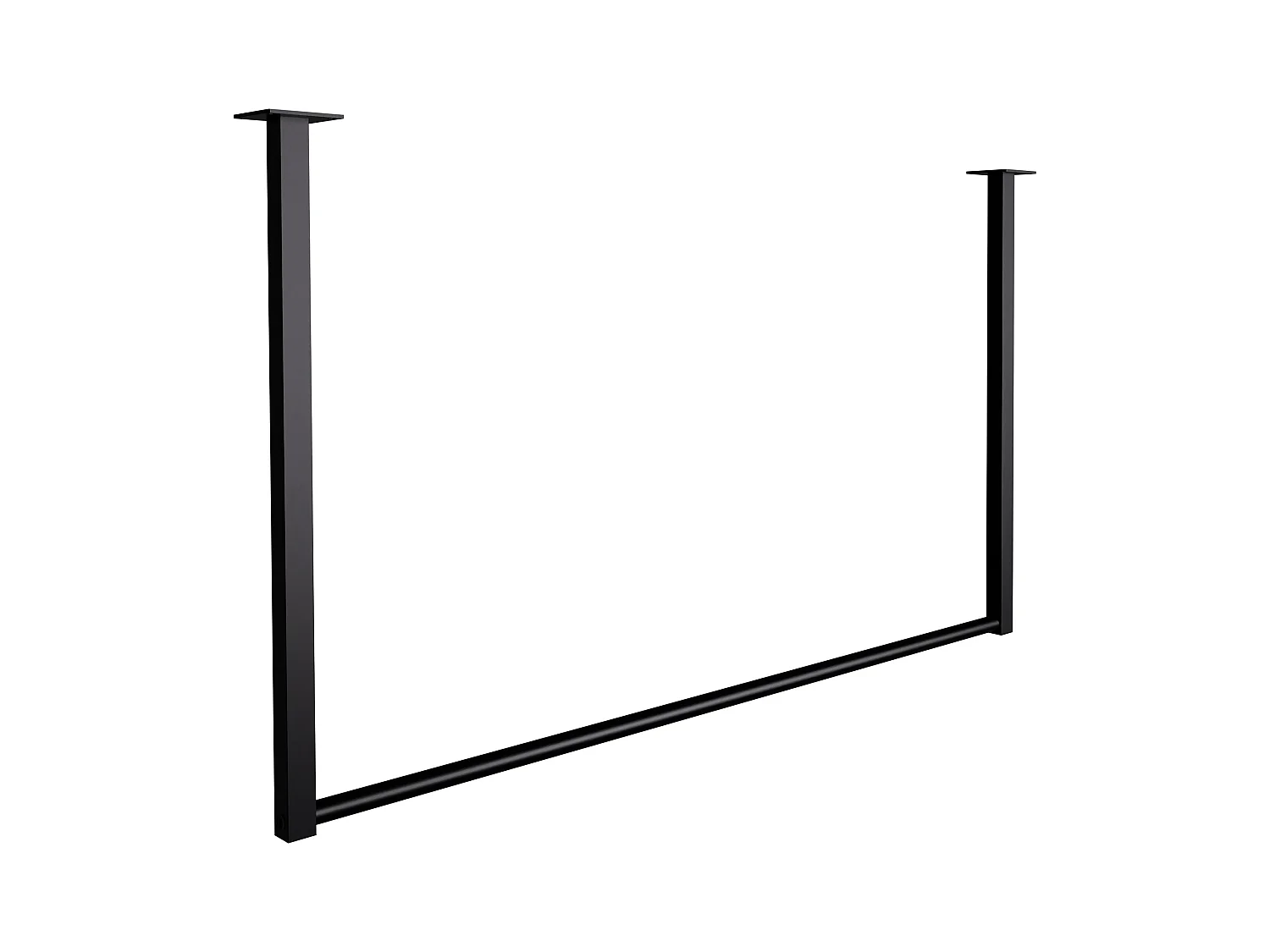 Portant à vêtement - Métal - 100x60 cm - Noir - Fenton