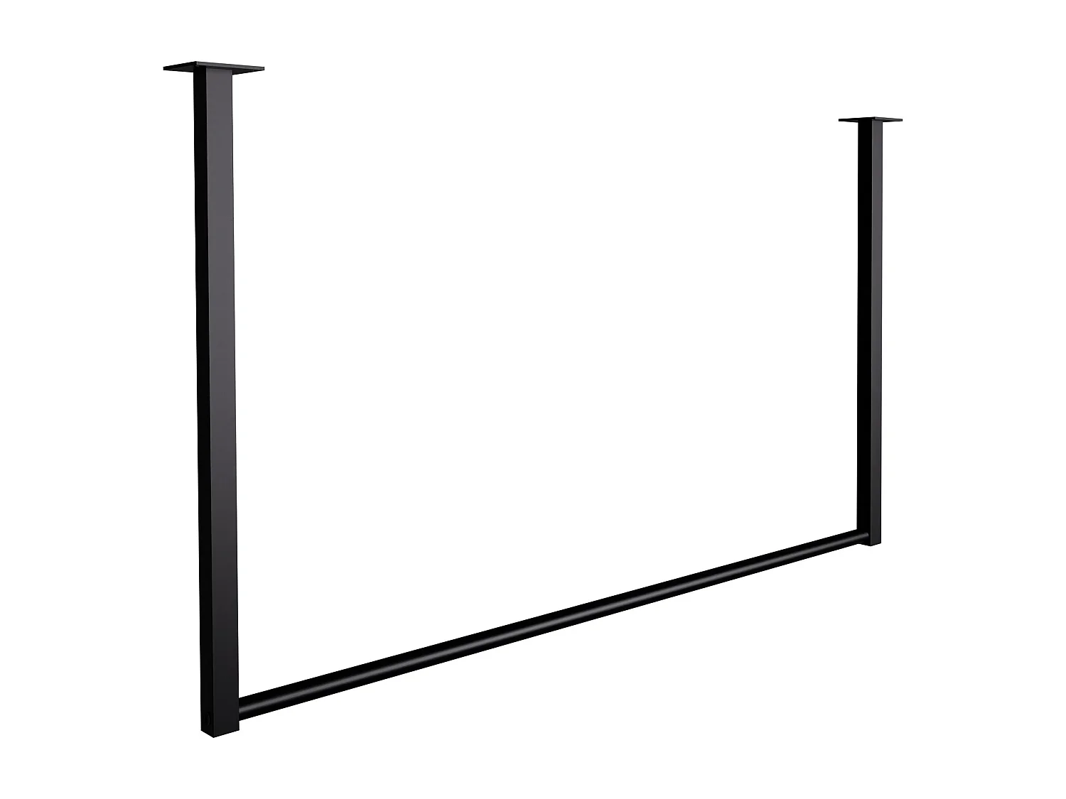 Portant à vêtement - Métal - 100x60 cm - Noir - Fenton