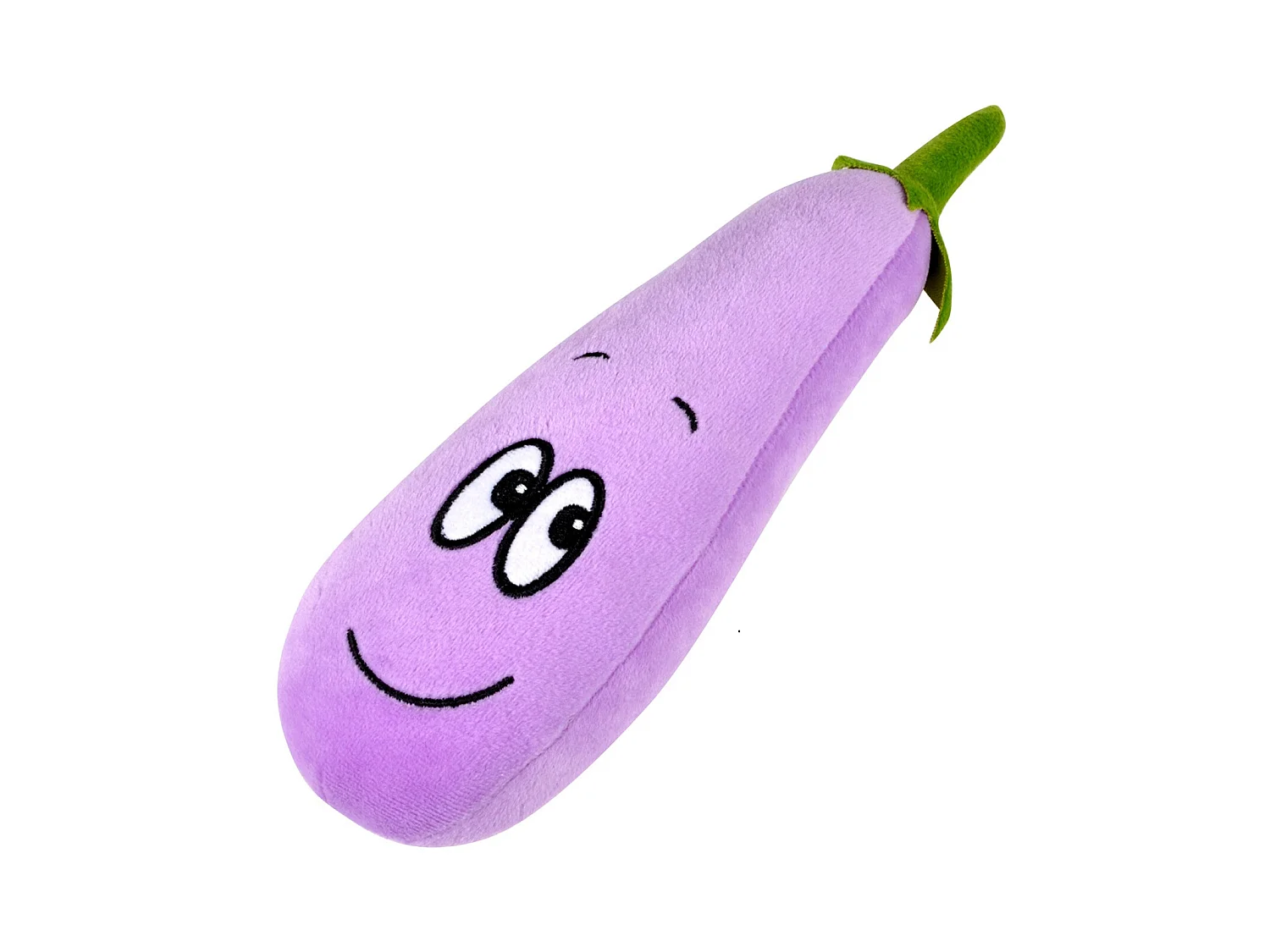 Jouet en peluche aubergine pour chien
