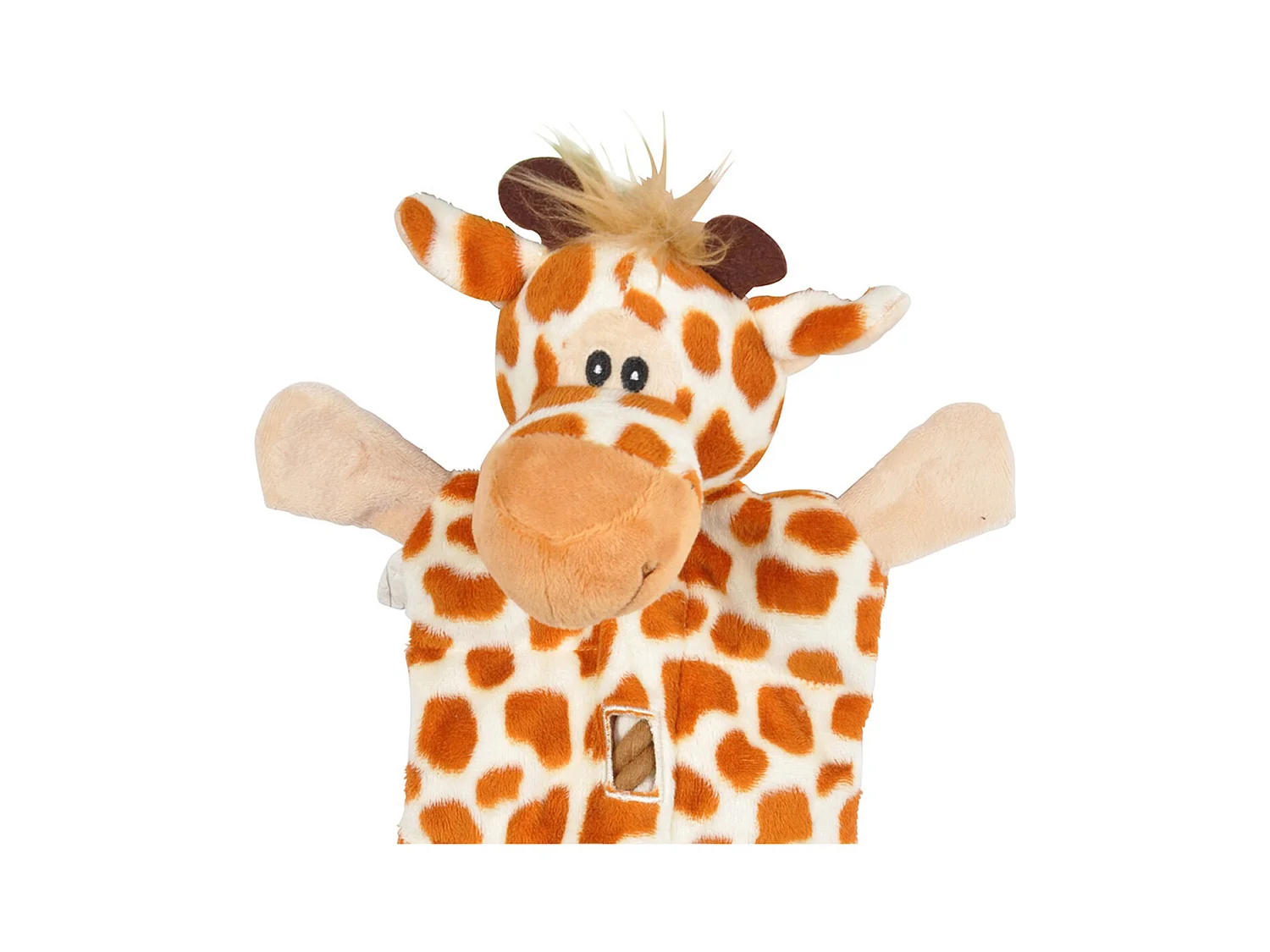 Jouet peluche Girafe et corde pour chien