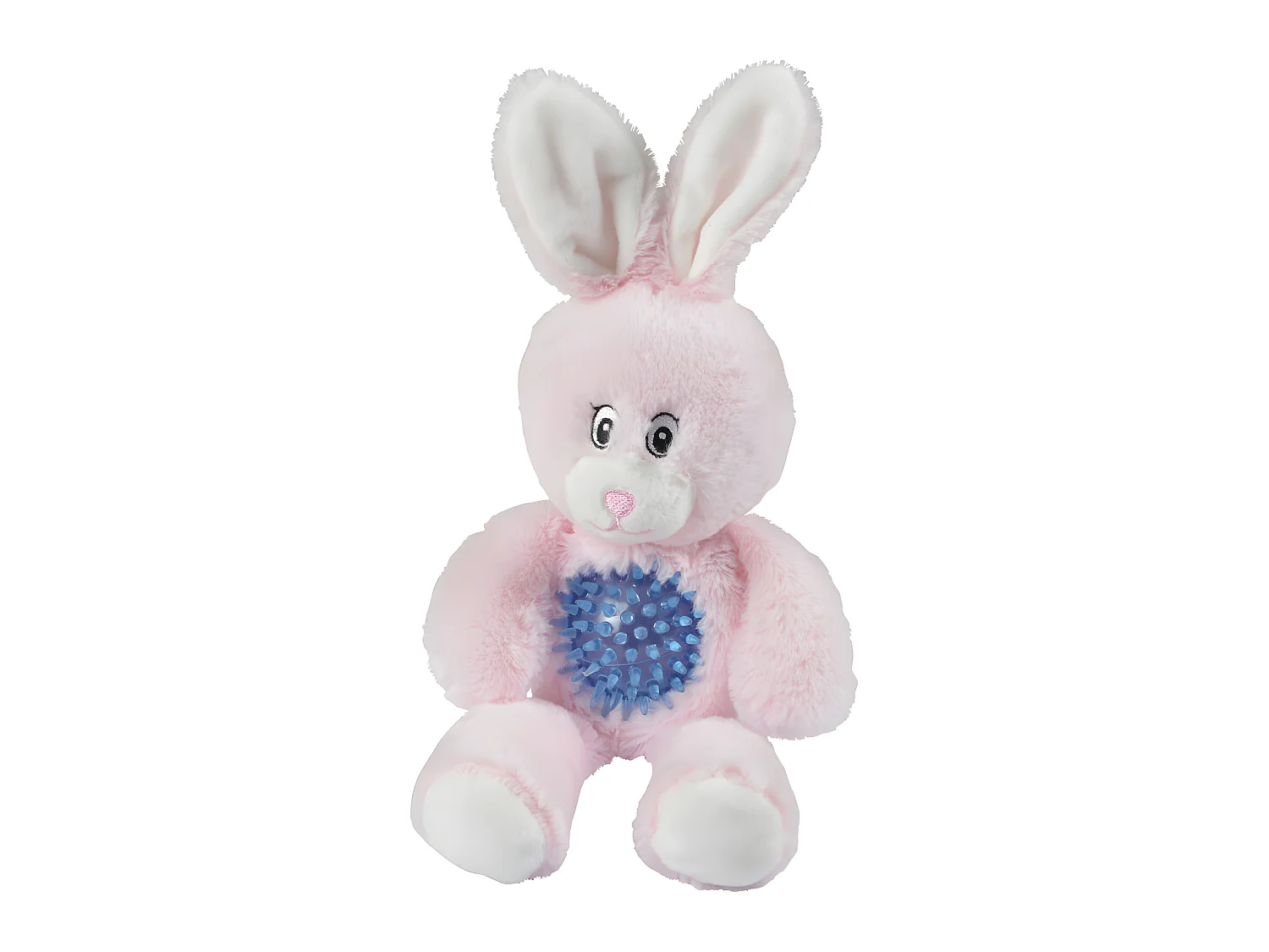 Jouet peluche lapin avec balle pour chien