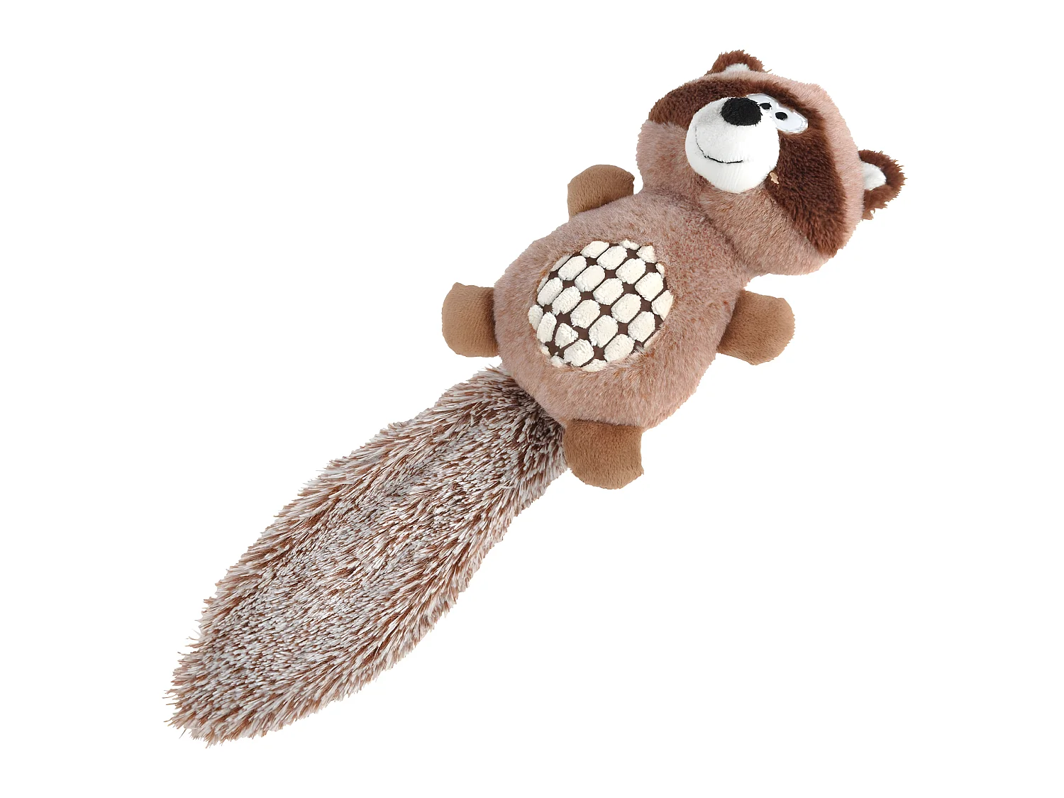 Peluche raton laveur pour chien