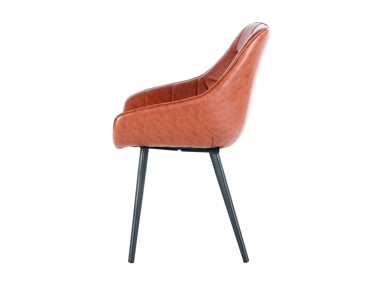 Fauteuil semi artisanal LOT DE 2 AFE 56x59x88 marron marron et noir