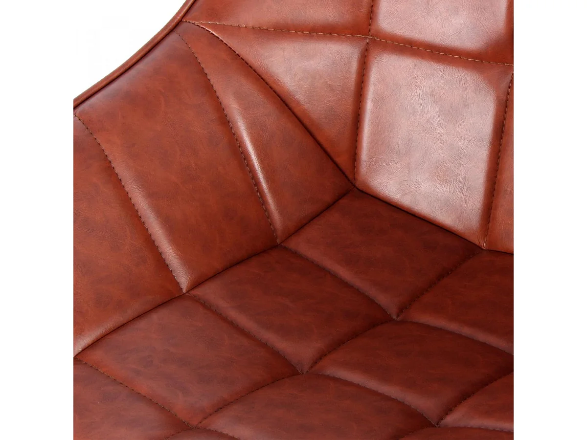 Fauteuil semi artisanal LOT DE 2 AFE 56x59x88 marron marron et noir