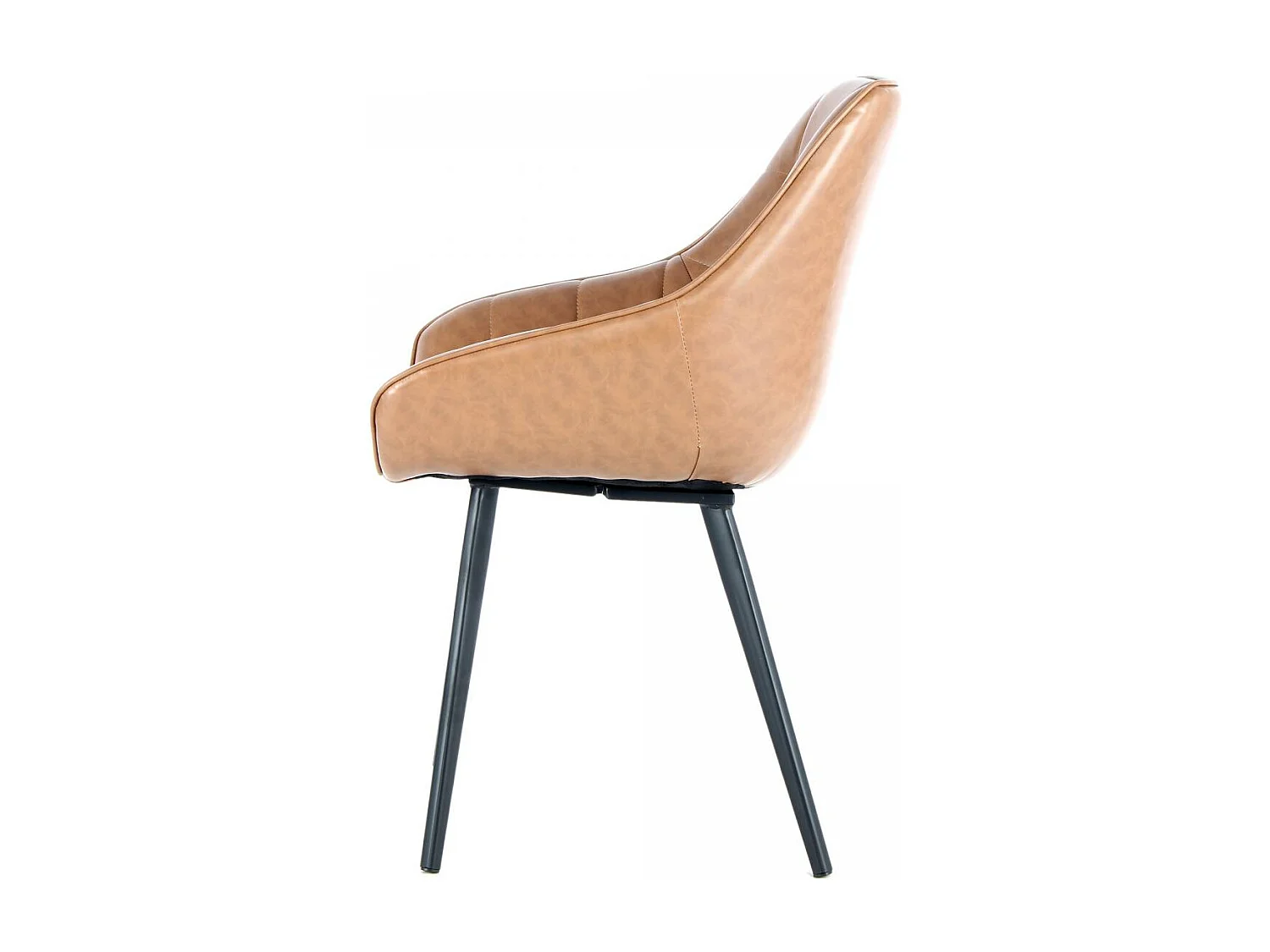 Fauteuil semi artisanal LOT DE 2 AFE 56x59x88 marron et noir