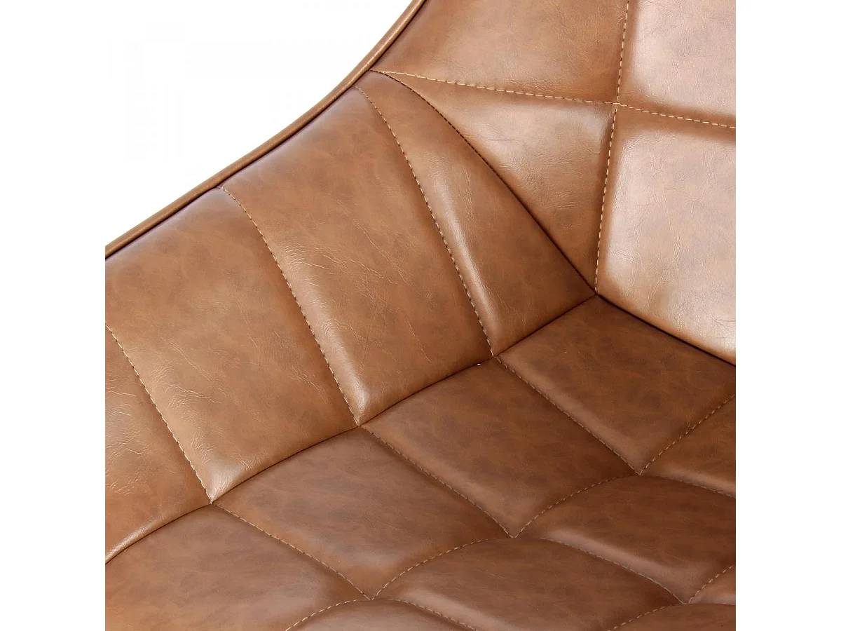 Fauteuil semi artisanal LOT DE 2 AFE 56x59x88 marron et noir