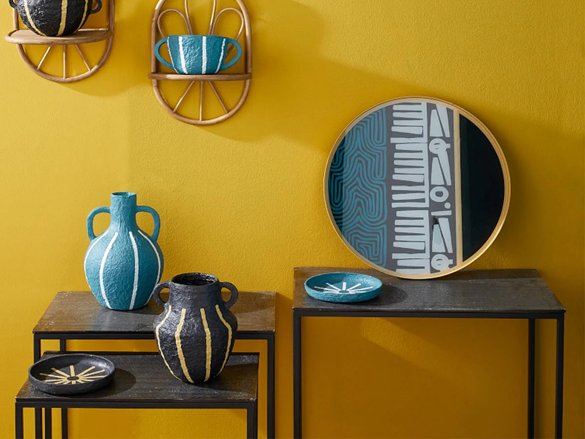 Set de 3 mini consoles SILVER en fonte d'aluminium