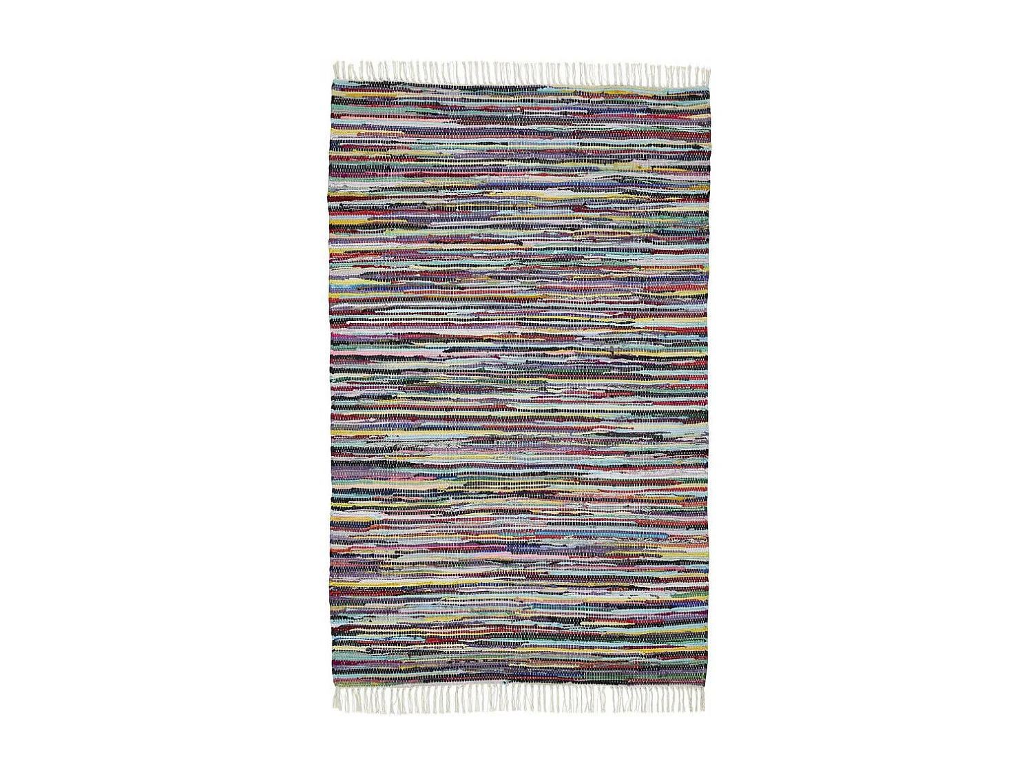 Tapis kilim 50x80 rectangle tissé en coton multicolore motif ethnique TIMULTI