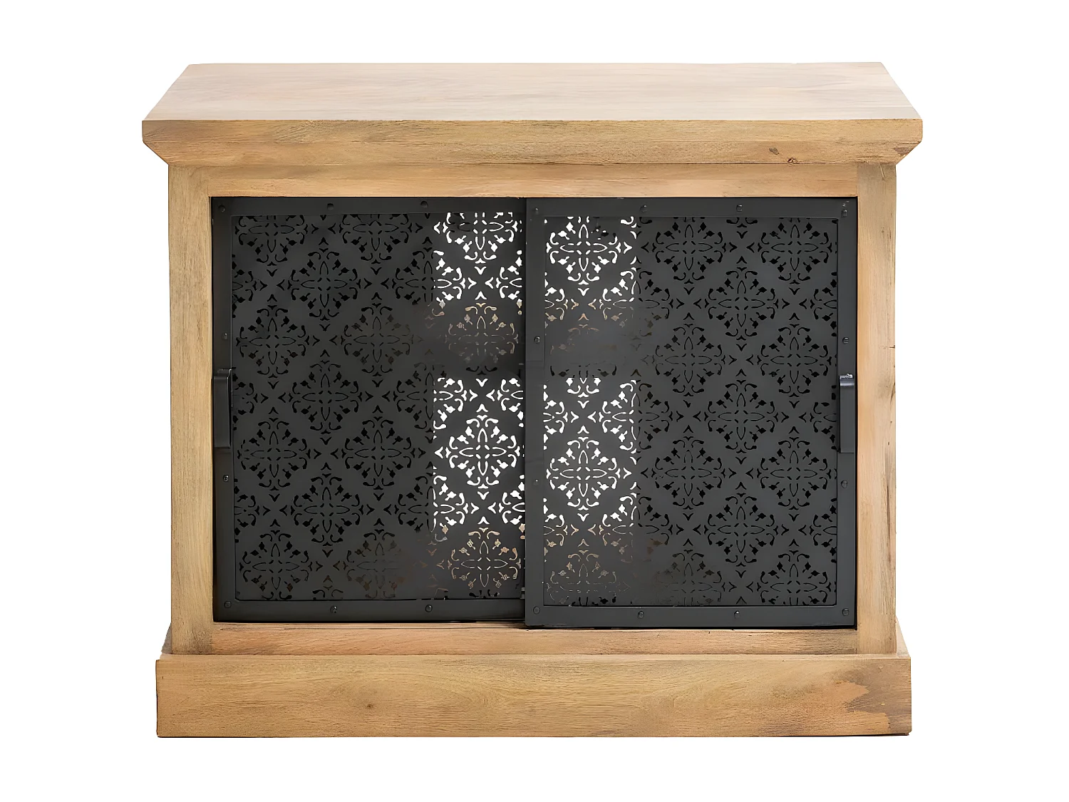 Petit meuble sous vasque en bois de manguier Sahara