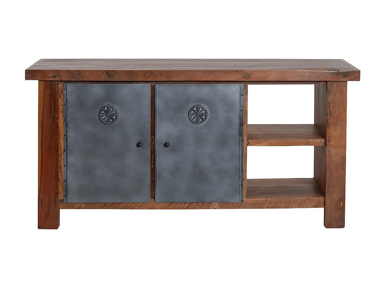 Meuble sous vasque en bois recyclé Hector