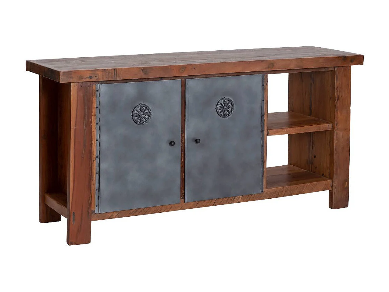 Meuble sous vasque en bois recyclé Hector