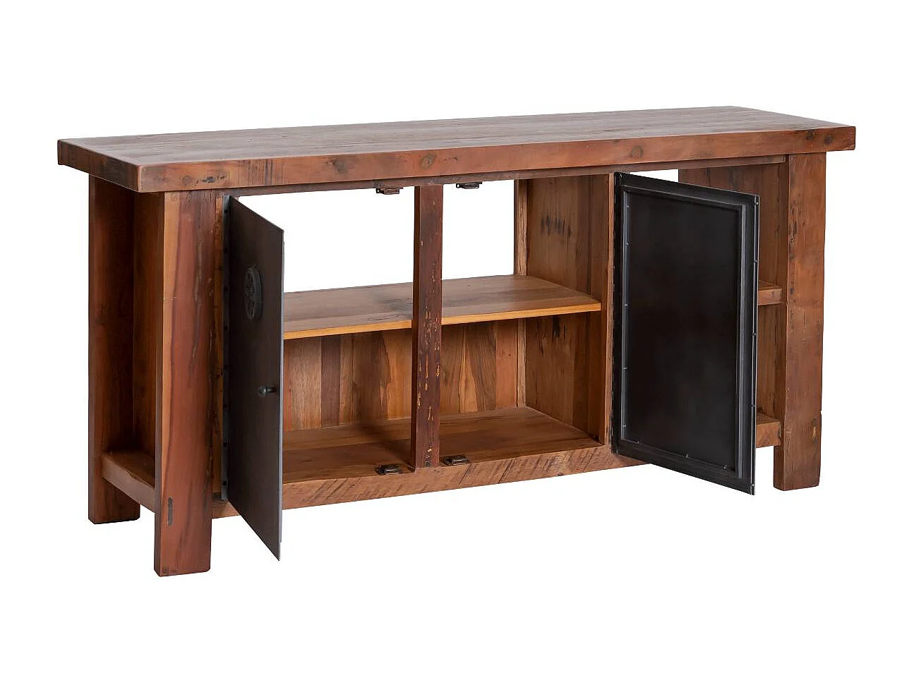 Meuble sous vasque en bois recyclé Hector