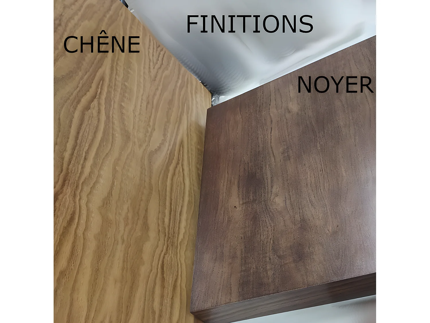 Plan suspendu pour vasque TOP noyer 80 x 46 cm