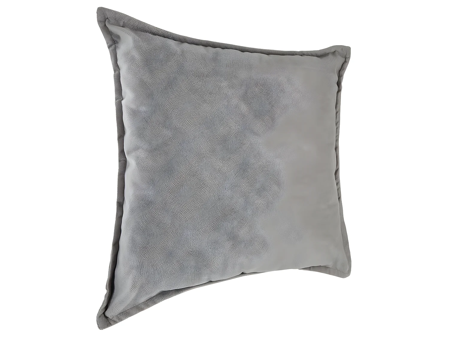 Coussin coloris gris clair en polyster - L. 45 x l. 45 cm