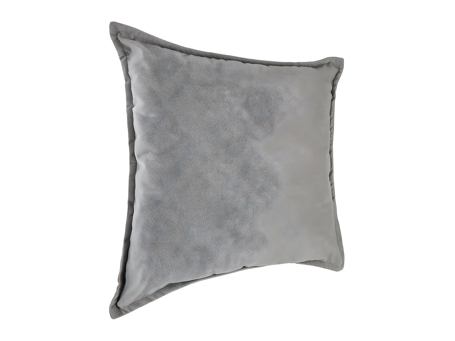 Coussin coloris gris clair en polyster - L. 45 x l. 45 cm