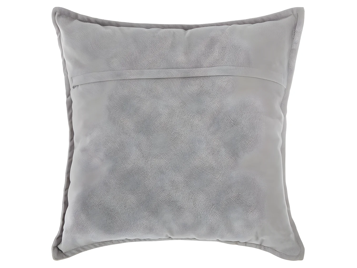 Coussin coloris gris clair en polyster - L. 45 x l. 45 cm