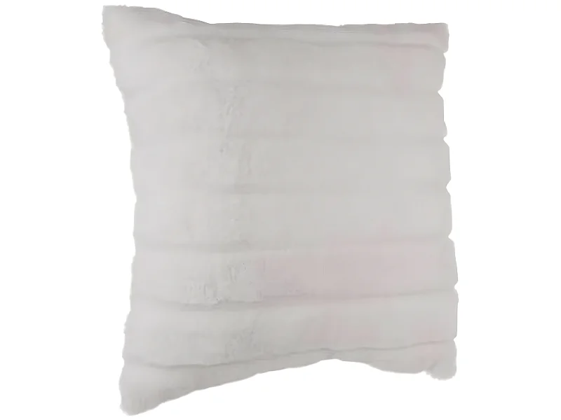 Coussin carré déhoussable, coloris blanc - Dim : 45 x 45 cm