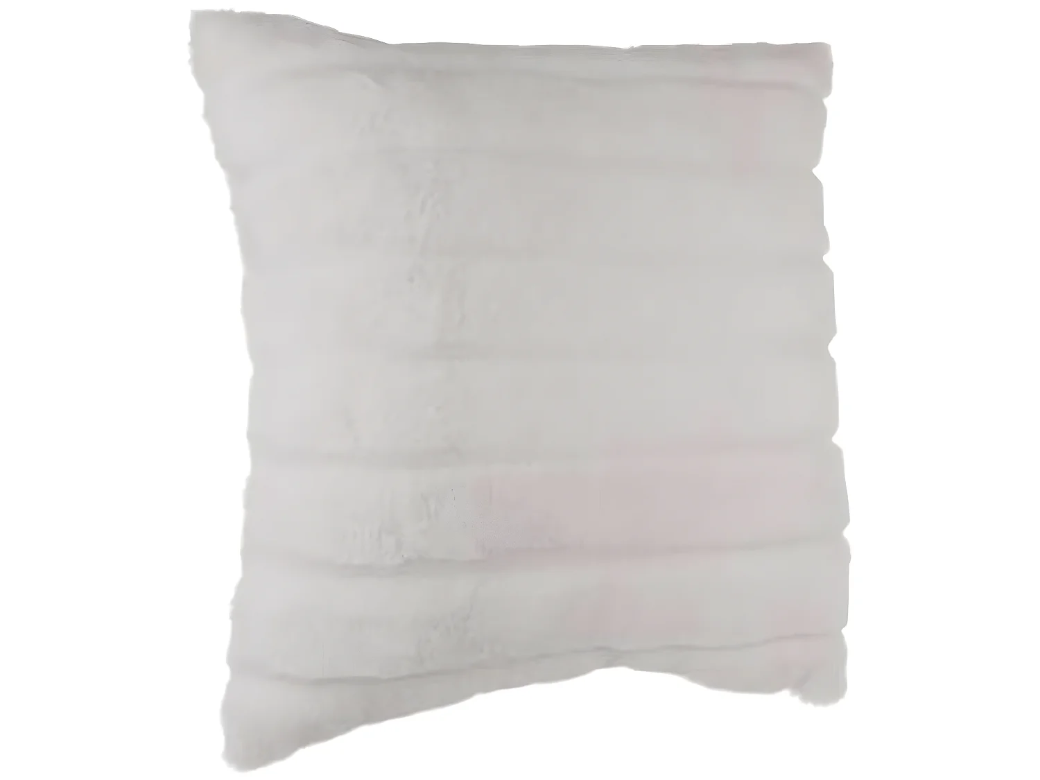 Coussin carré déhoussable, coloris blanc - Dim : 45 x 45 cm