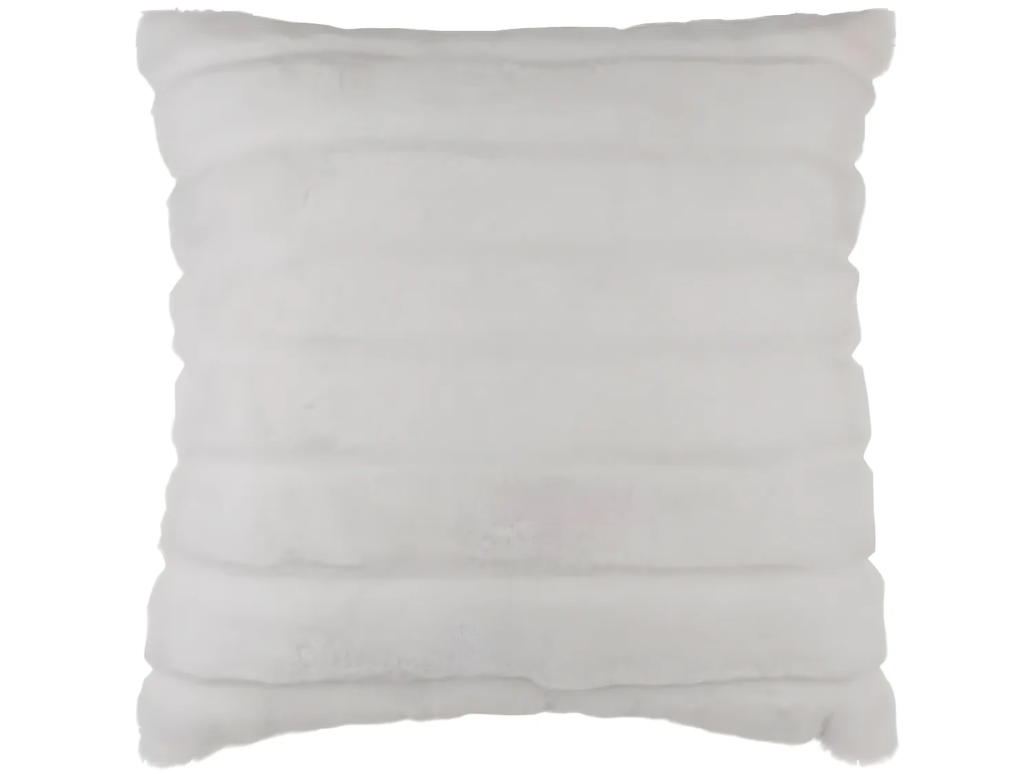 Coussin carré déhoussable, coloris blanc - Dim : 45 x 45 cm