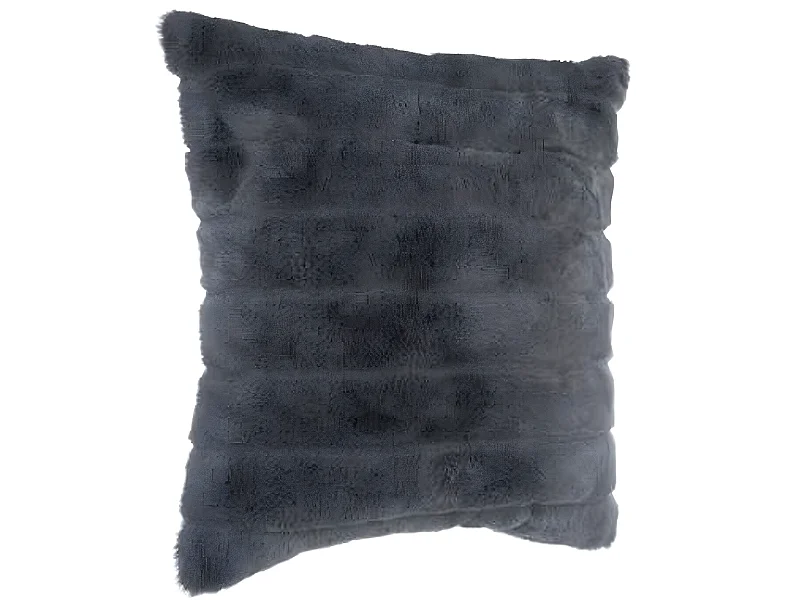 Coussin carré déhoussable, coloris gris foncé - Dim : 45 x 45 cm