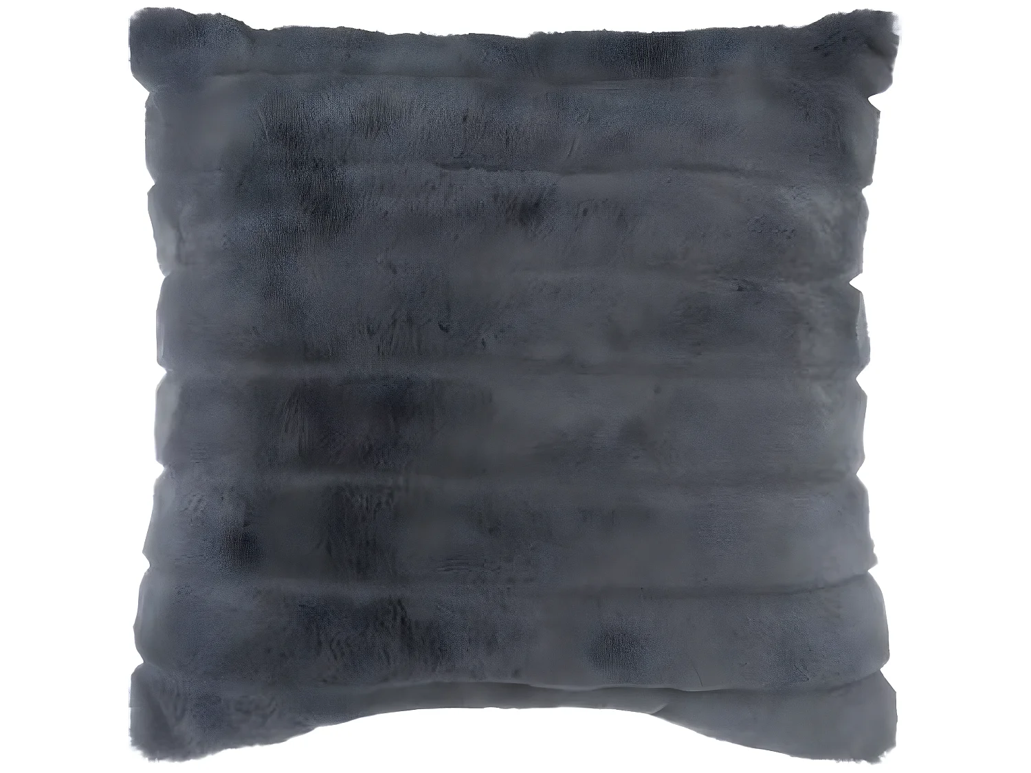 Coussin carré déhoussable, coloris gris foncé - Dim : 45 x 45 cm