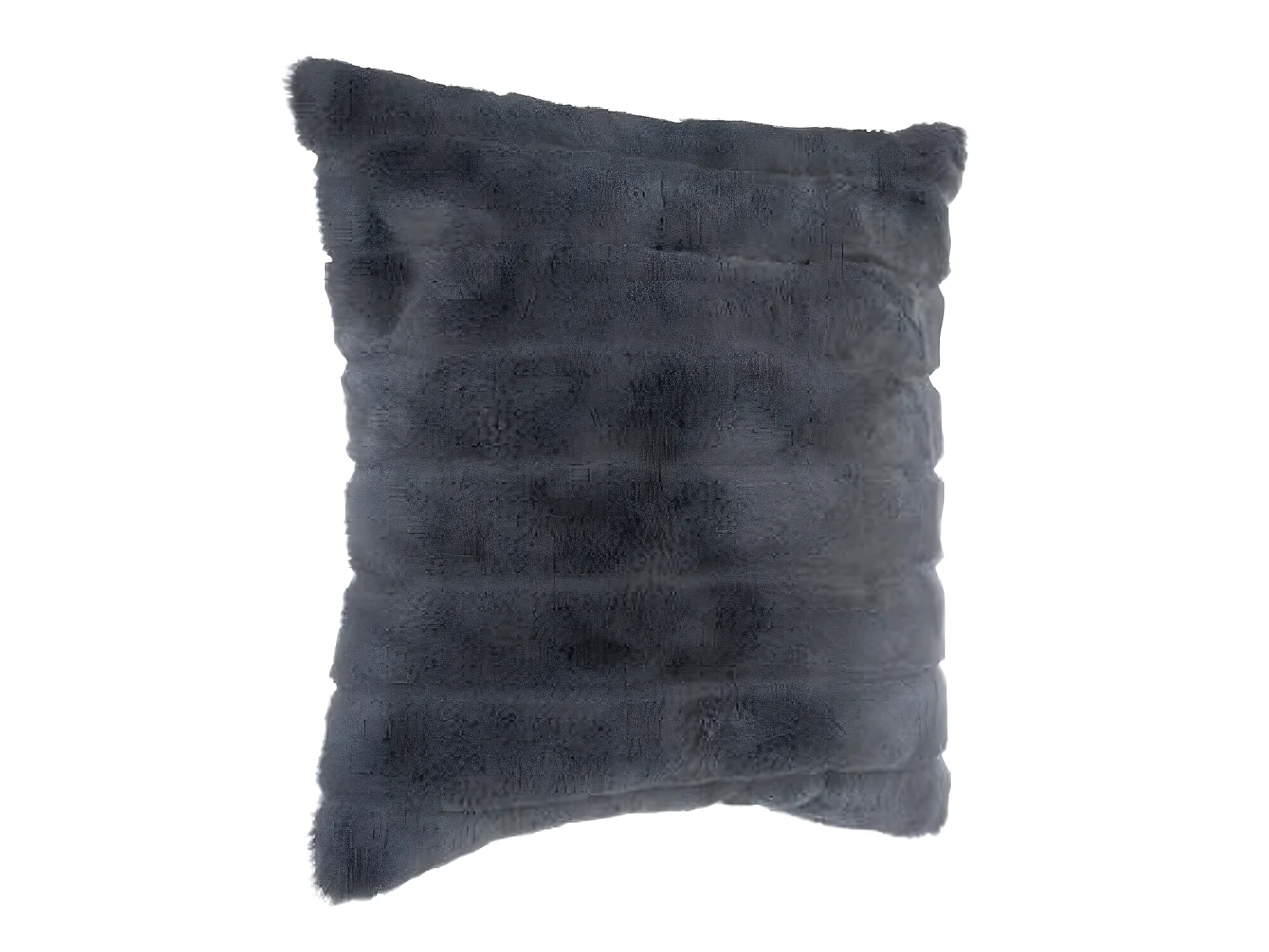 Coussin carré déhoussable, coloris gris foncé - Dim : 45 x 45 cm