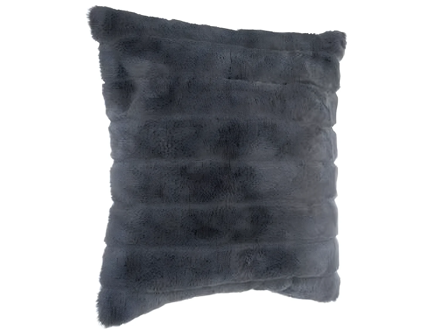 Coussin carré déhoussable, coloris gris foncé - Dim : 45 x 45 cm