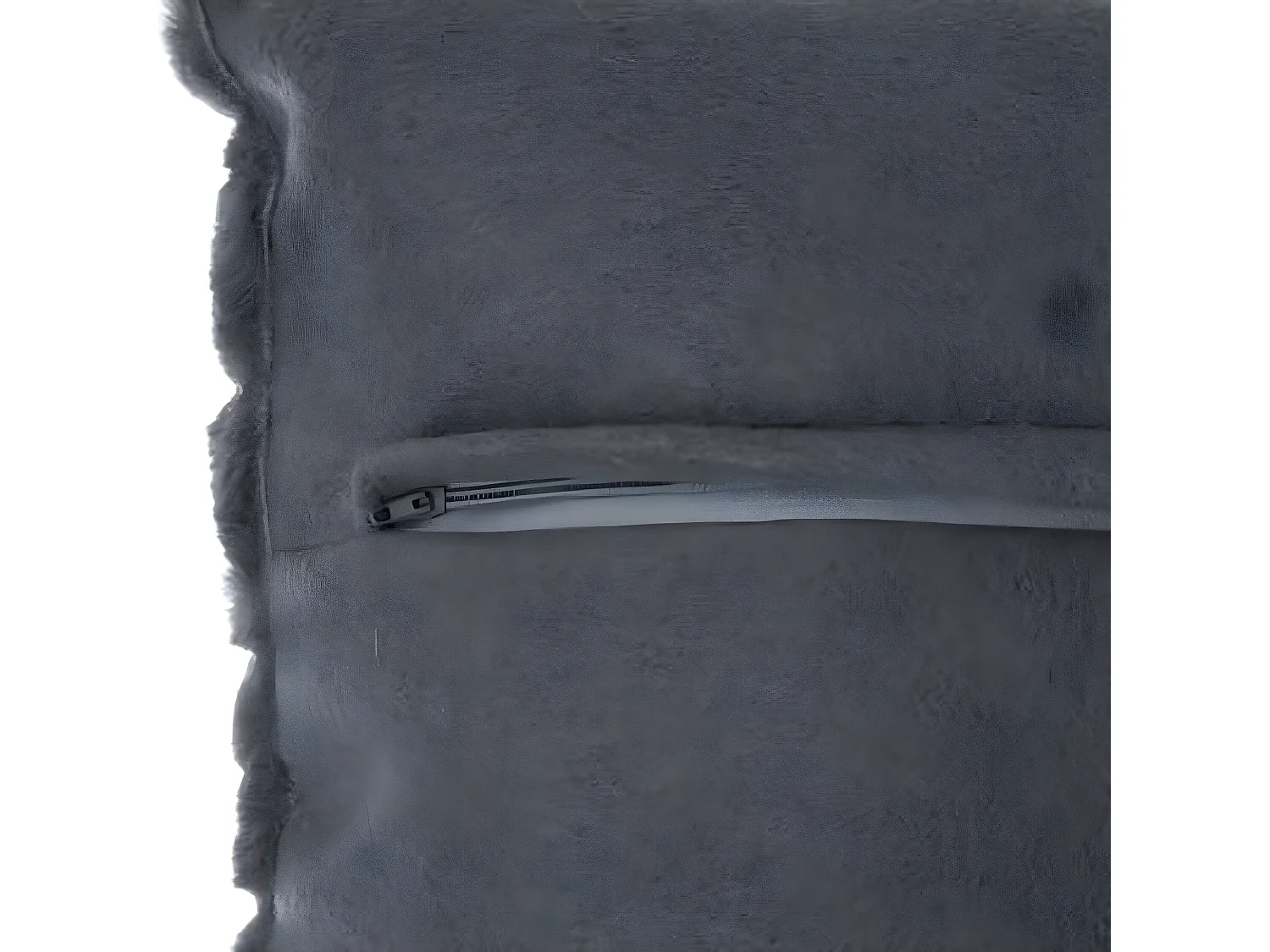 Coussin carré déhoussable, coloris gris foncé - Dim : 45 x 45 cm