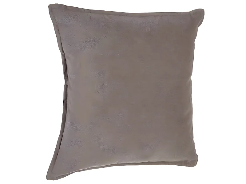 Coussin coloris taupe - Dim : 45 x 45 cm