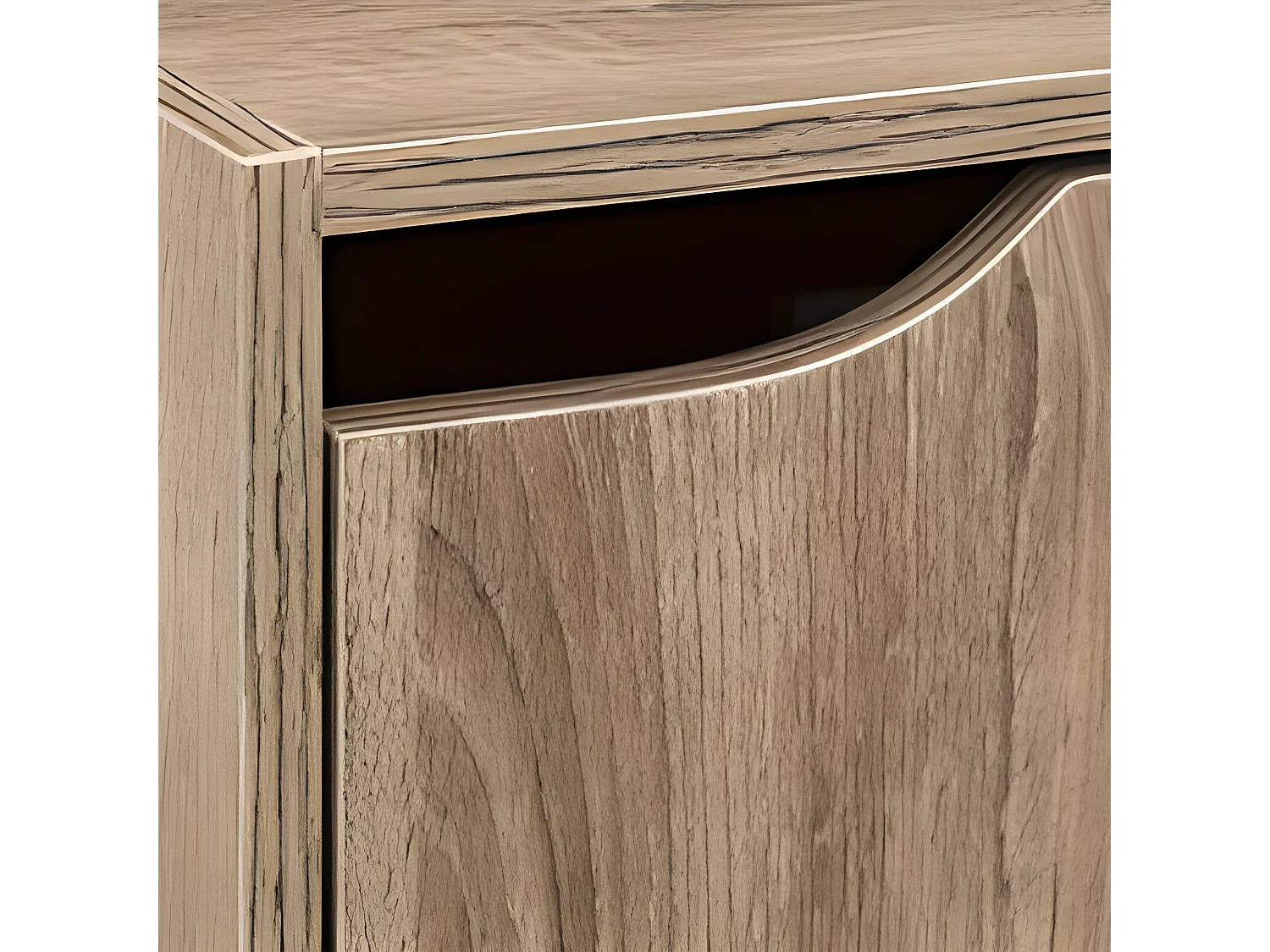 Etagère avec 3 cases en bois coloris naturel - longueur 34,20 x profondeur 32 x hauteur 105 cm