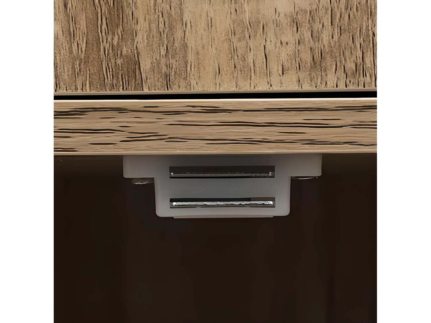 Etagère avec 3 cases en bois coloris naturel - longueur 34,20 x profondeur 32 x hauteur 105 cm