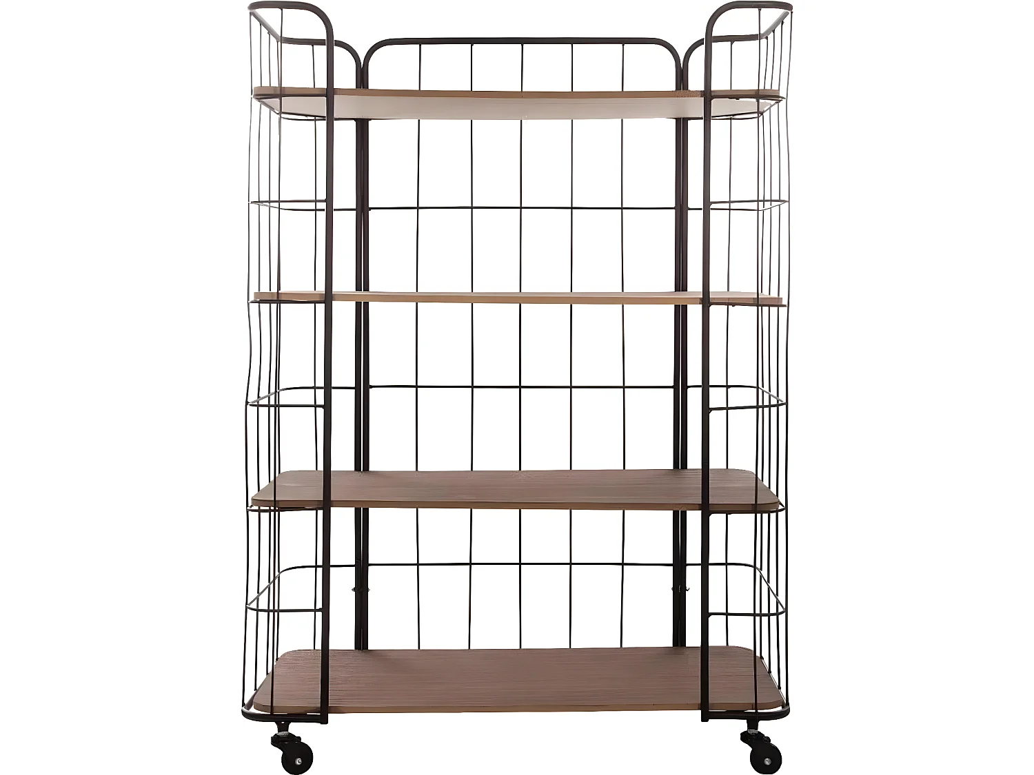 Etagère de 4 niveaux sur roulettes en Métal - 70 x 31 x 97,5 cm