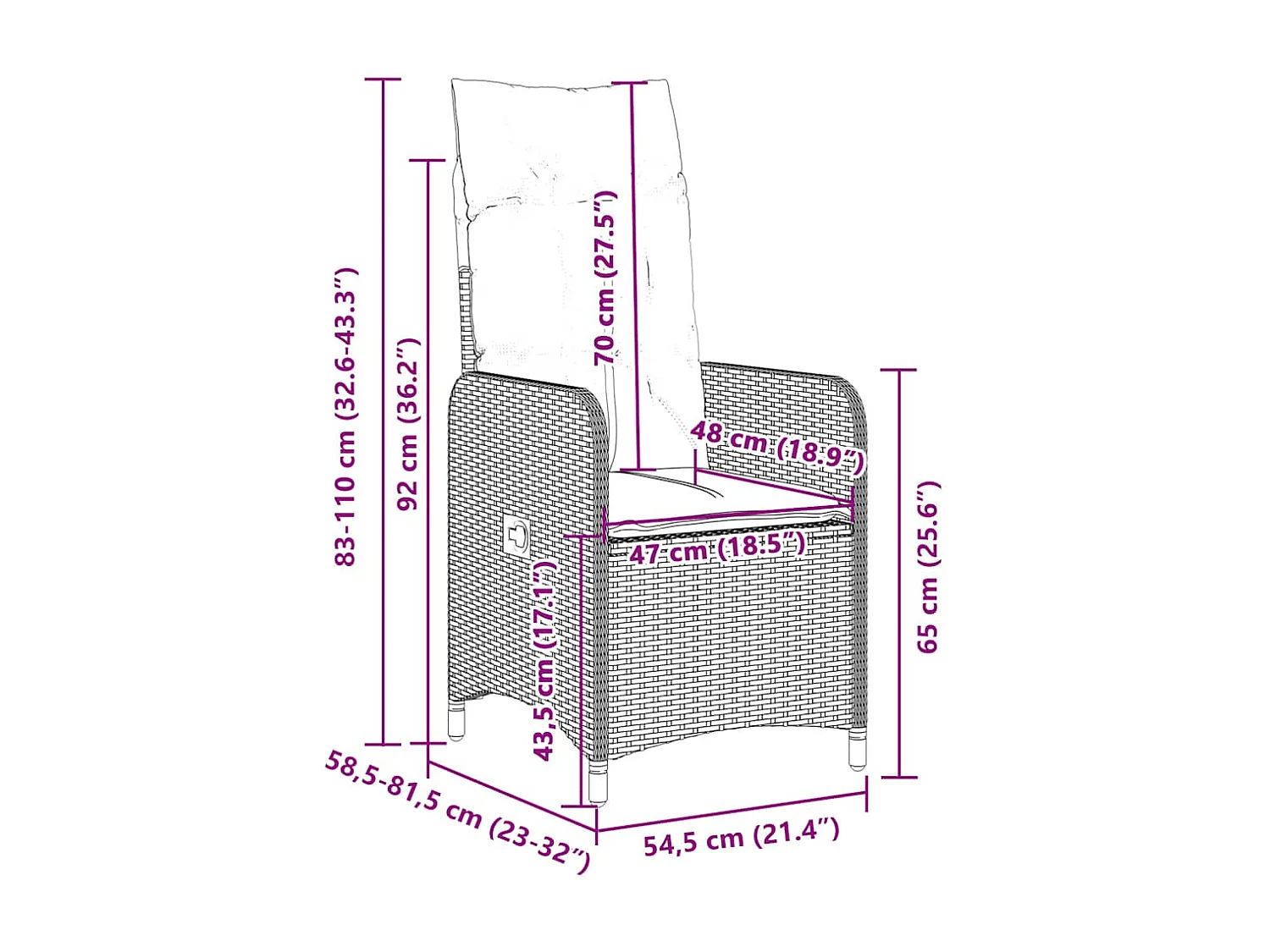 Ensemble de bistro de jardin 9 pcs coussins noir poly rotin
