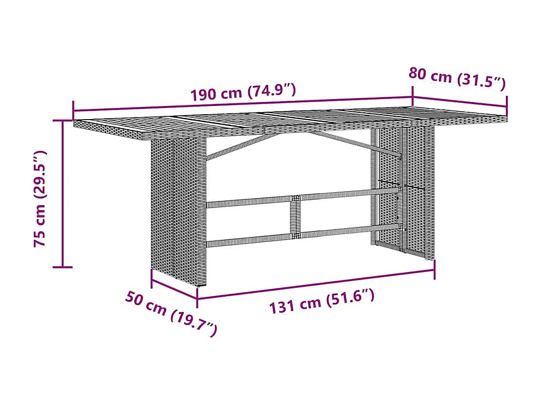 Ensemble de bistro de jardin 9 pcs coussins noir poly rotin