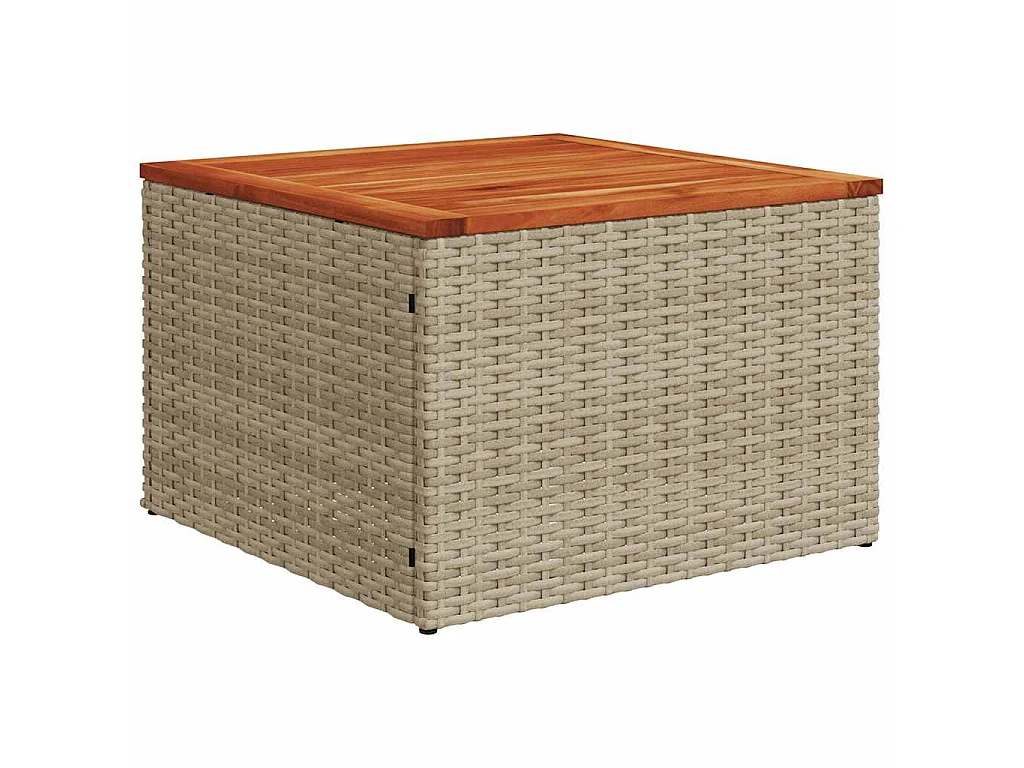 Set Divano da Giardino 8 pz con Cuscini Beige in Polyrattan