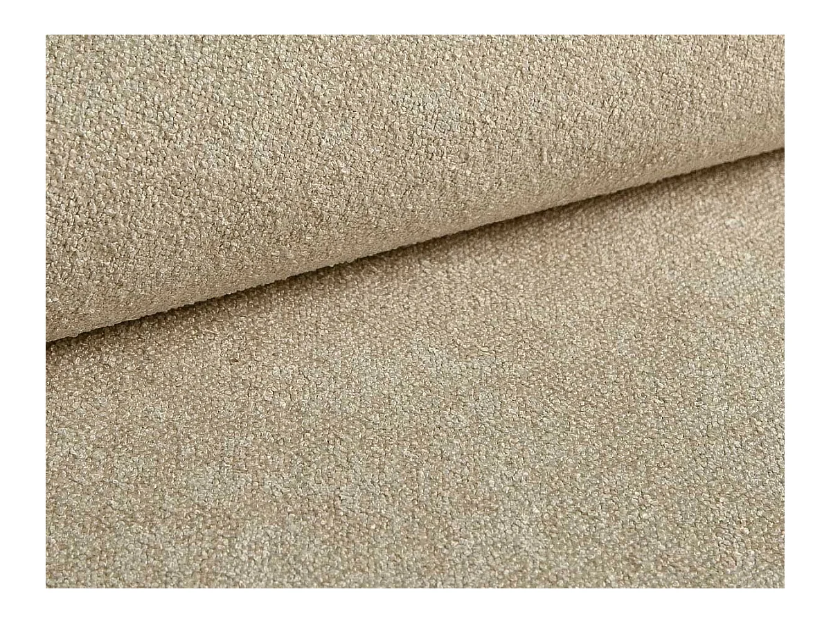 Sofá rinconera izquierda de tela beige FRIDORA