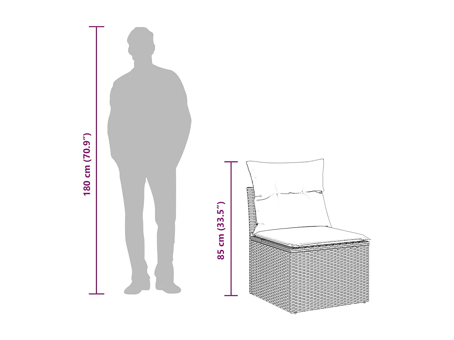 5-tlg. Garten-Sofagarnitur mit Kissen Beige Poly Rattan